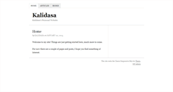 Desktop Screenshot of kalidasa.com