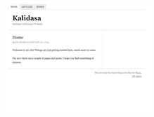 Tablet Screenshot of kalidasa.com